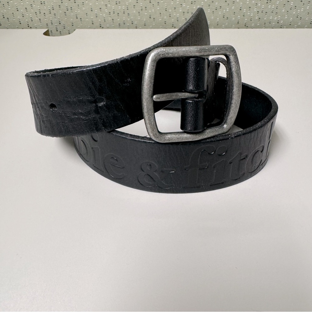 Abercrombie & Fitch Kids Black Leather Belt Sz 5-8 Boys Youth School